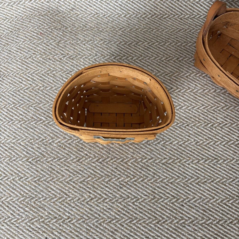 Longaberger Vintage Basket Bundle Of 3 - Picture 7 of 12